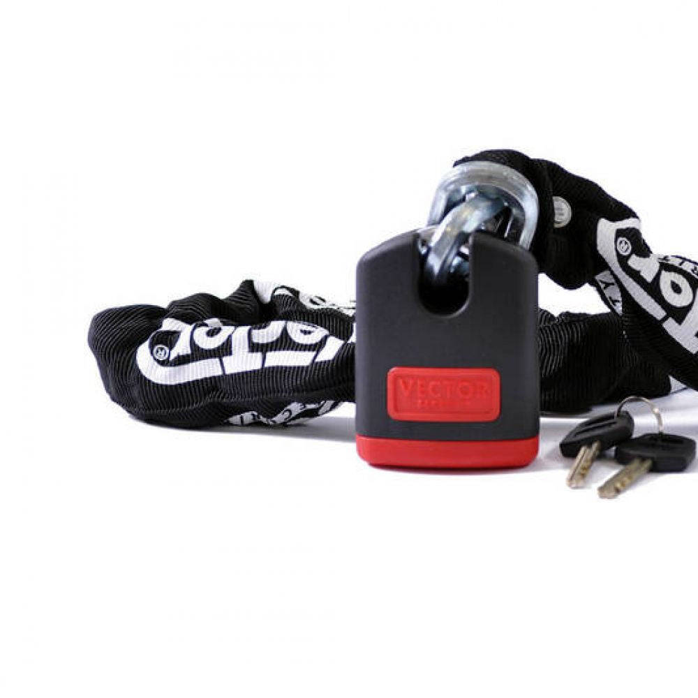Chain lock with padlock 1M Vector