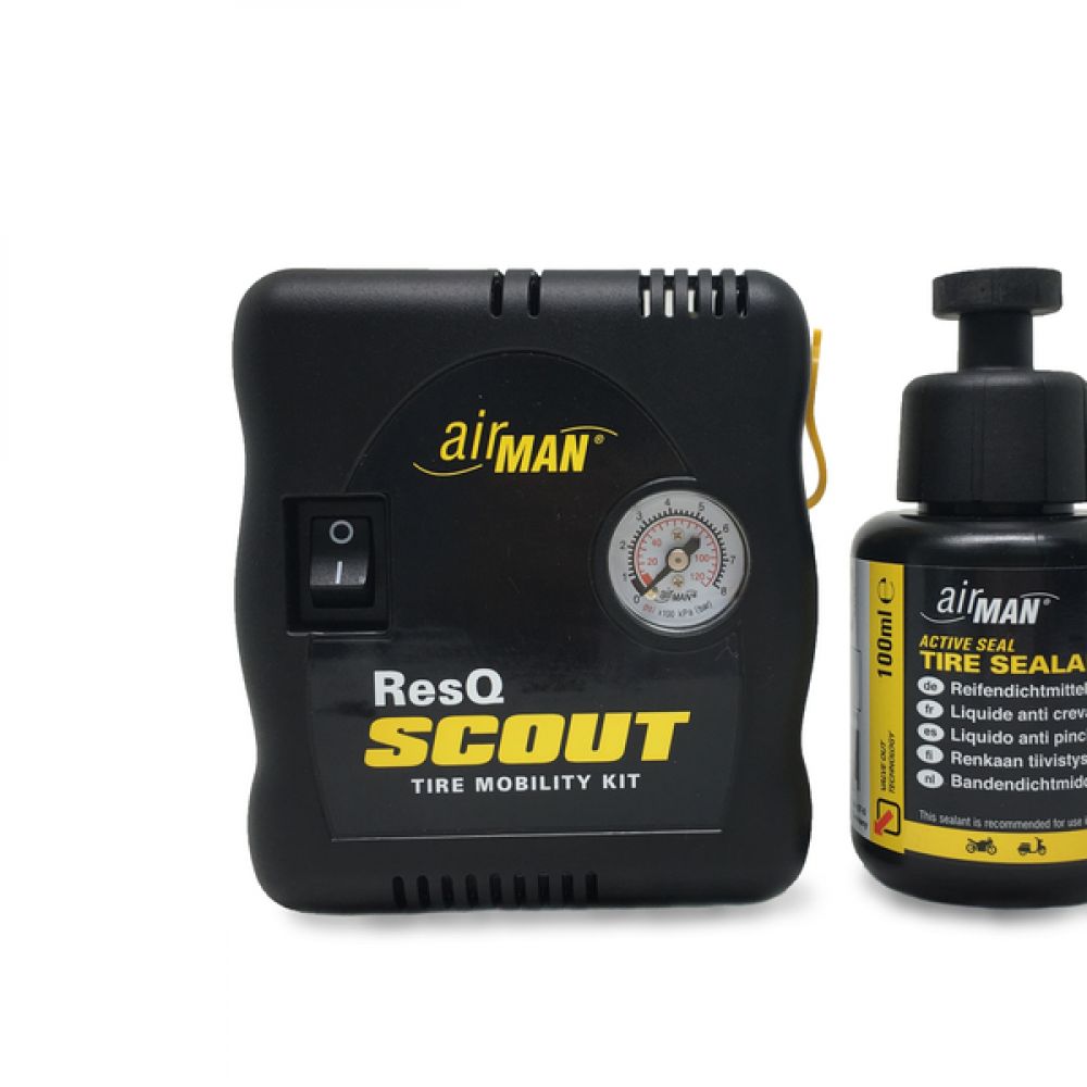 Kit mini-compresseur + bombe anticrevaison