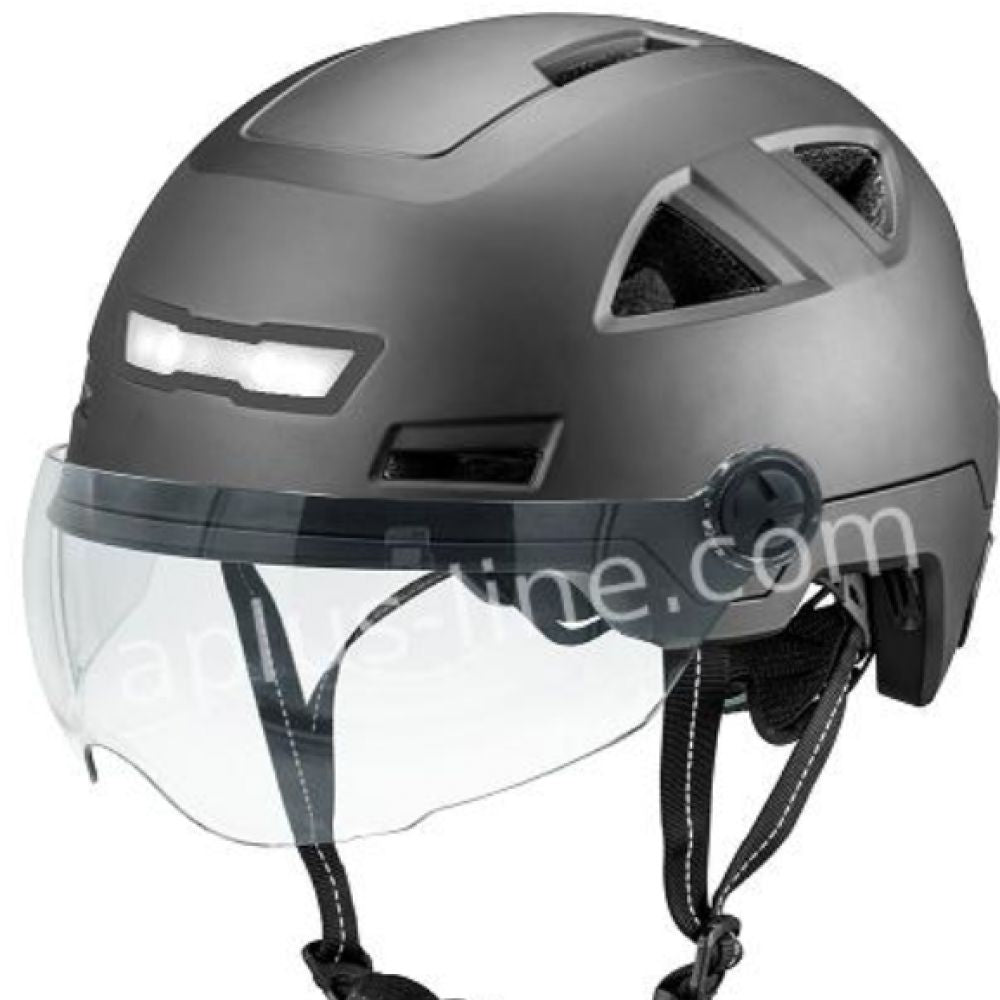 E-LIGHT avec visière Noir Mat
