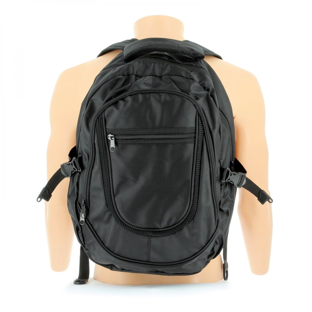 Soft black NGK backpack with 3.5mm jack connection