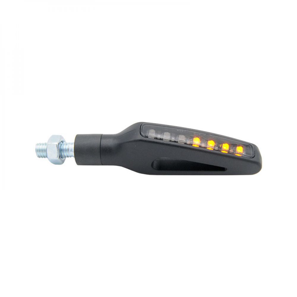 LED Turn Signals Black ABS Sequential