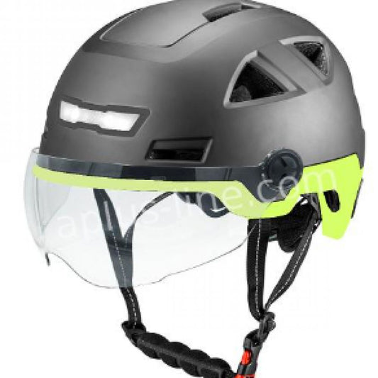 E-LIGHT avec visière Noir Jaune